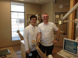 Dr. Wang with one of new Adult patients